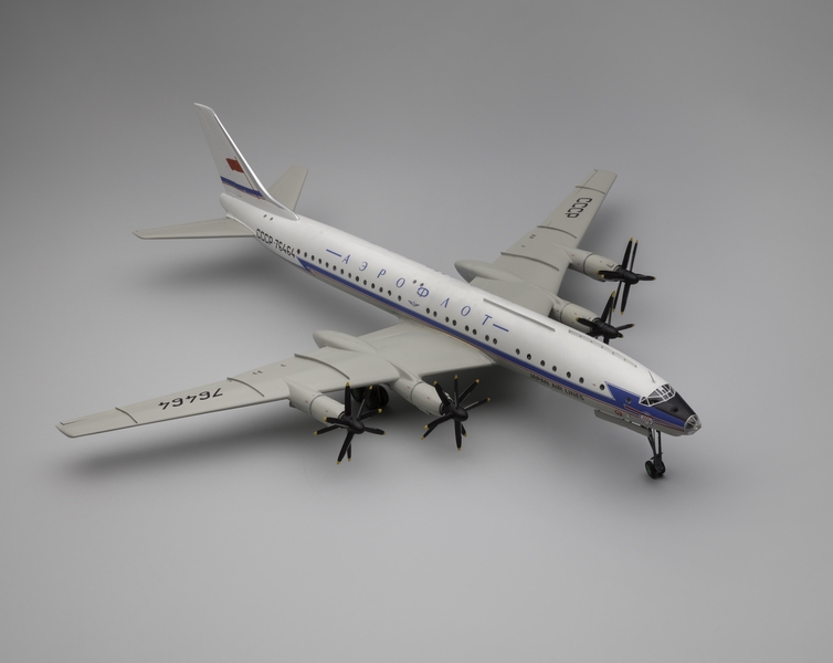 Image: model airplane: Aeroflot Soviet Airlines, Tupolev Tu-114