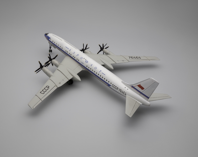 Image: model airplane: Aeroflot Soviet Airlines, Tupolev Tu-114
