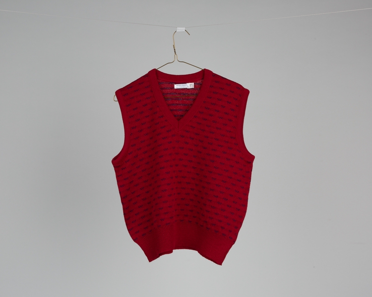 Image: flight attendant sweater vest: Western Airlines