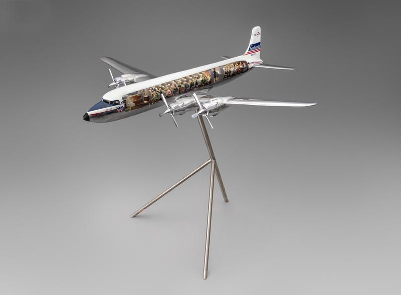 Image: model airplane: Continental Air Lines, Douglas DC-7B, City of Los Angeles