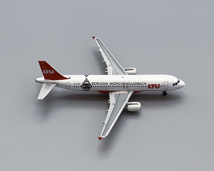 Image: miniature model airplane: LTU International Airways, Airbus A320