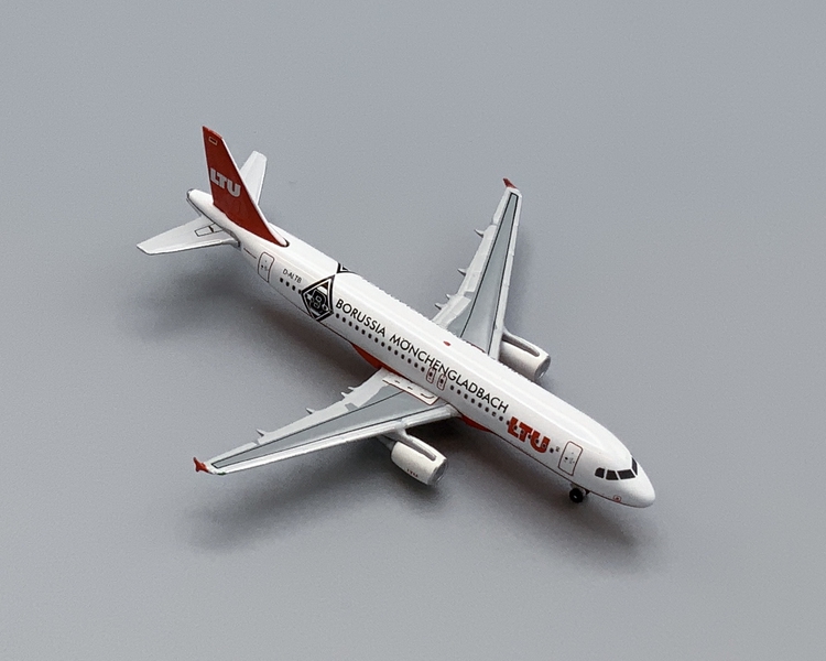 Image: miniature model airplane: LTU International Airways, Airbus A320