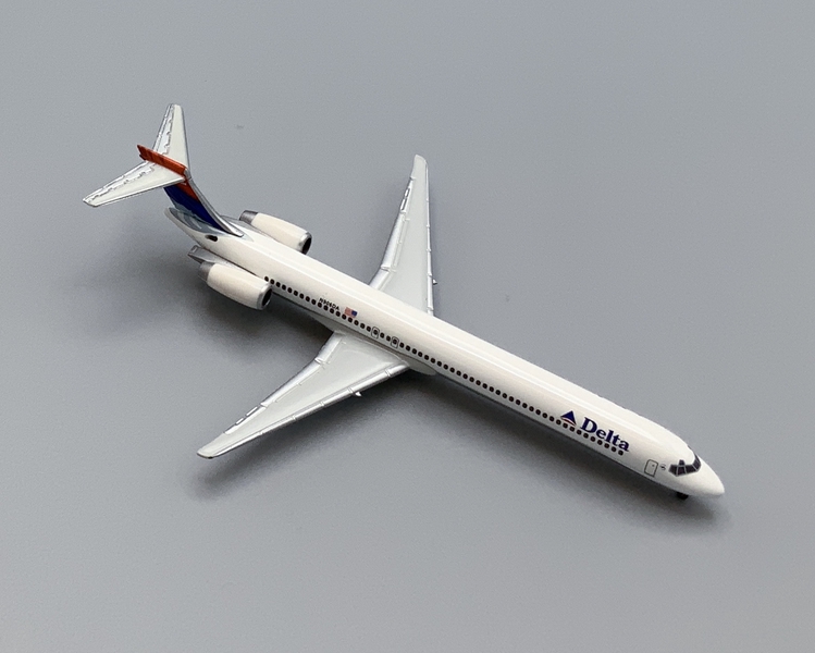 Image: miniature model airplane: Delta Air Lines, McDonnell Douglas MD-90