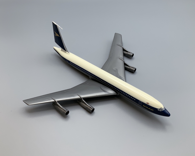Image: model airplane: British Overseas Airways Corporation (BOAC), Boeing 707