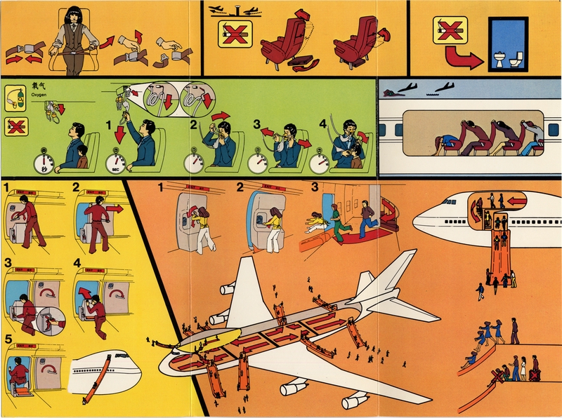 Image: safety information card: CAAC (Civil Aviation Administration of China), Boeing 747