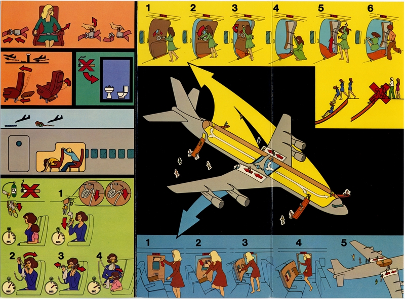 Image: safety information card: Belize Airways Limited, Boeing 707-720