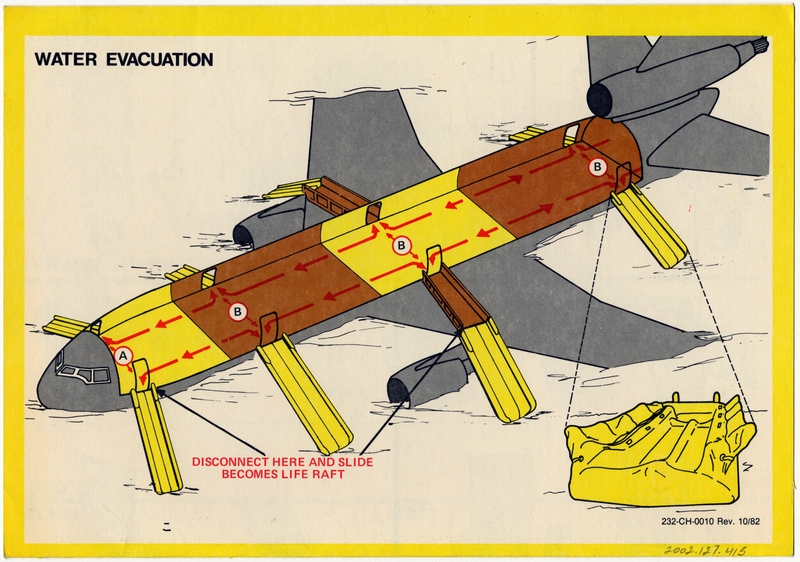 Image: safety information card: Northwest Orient, McDonnell Douglas DC-10