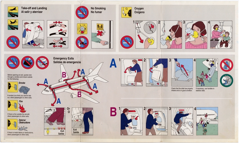 Image: safety information card: Morris Air, Boeing 737-300