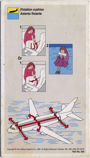 Image: safety information card: Morris Air, Boeing 737-300