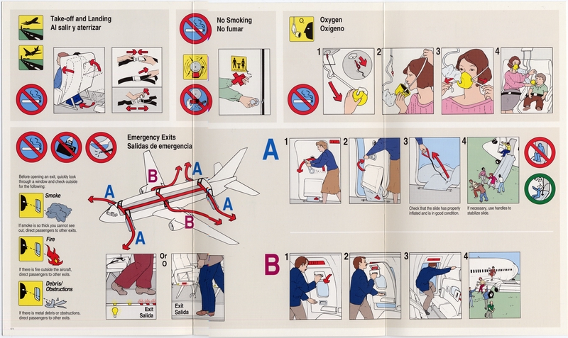 Image: safety information card: Morris Air, Boeing 737-300