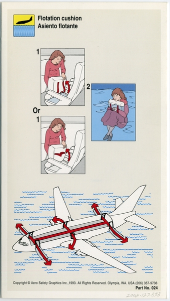 Image: safety information card: Morris Air, Boeing 737-300