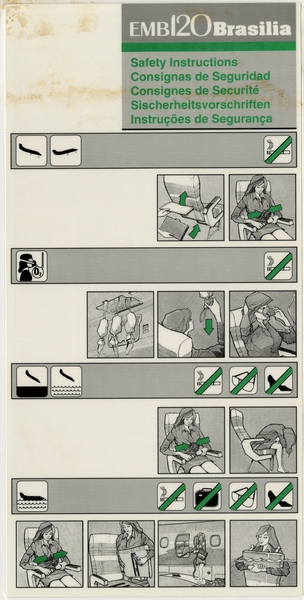 Image: safety information card: Embraer EMB-120 Brasilia