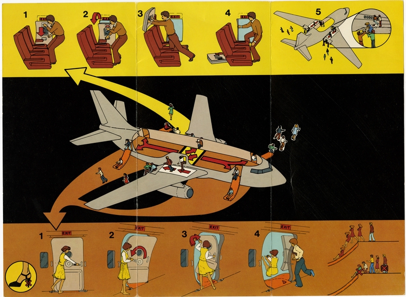Image: safety information card: El Al Israel Air, Boeing 737