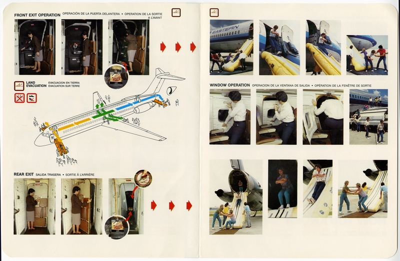 Image: safety information card: Eastern Air Lines, Douglas DC-9-51