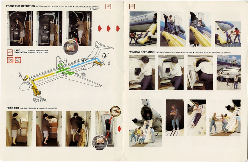 Image: safety information card: Eastern Air Lines, Douglas DC-9-31