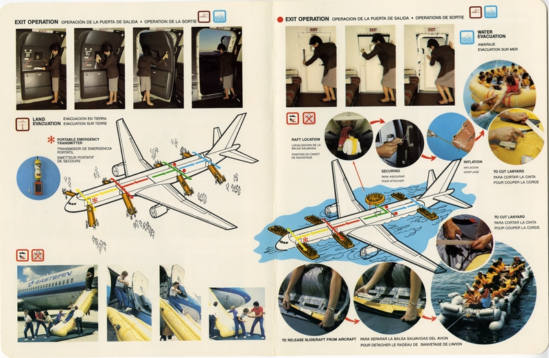 Image: safety information card: Eastern Air Lines, Boeing 757