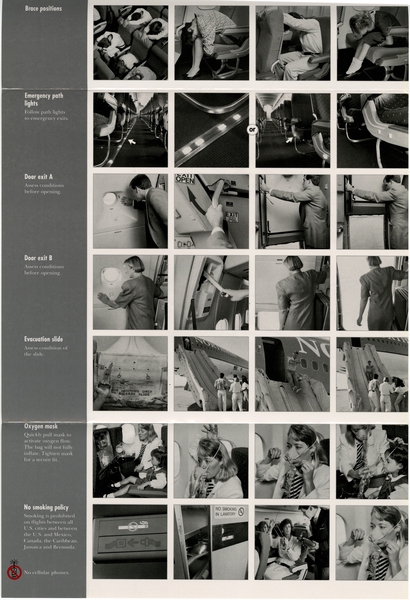 Image: safety information card: Northwest Airlines, McDonnell Douglas DC-10