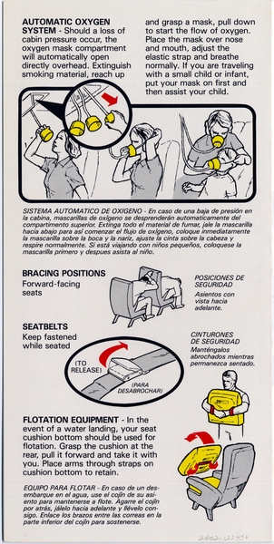 Image: safety information card: Pacific Southwest Airlines (PSA), British Aerospace BAe-146