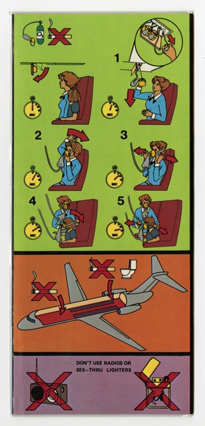 Image: safety information card: Republic Airlines, Douglas DC-9 Series 30/50