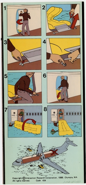 Image: safety information card: Sohio, Boeing 727