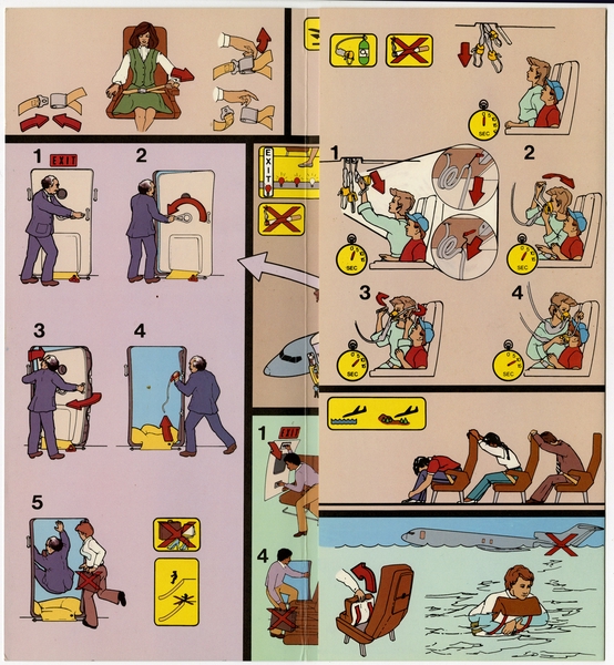 Image: safety information card: Sohio, Boeing 727