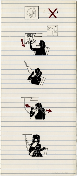 Image: safety information card: America West Airlines, Boeing 737