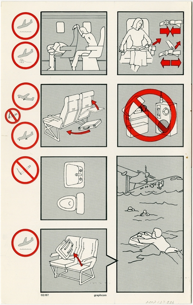Image: safety information card: Time Air, de Havilland DHC-8 Dash 8