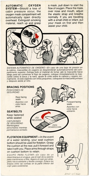 Image: safety information card: TranStar Airlines, Douglas DC-9 Super 80