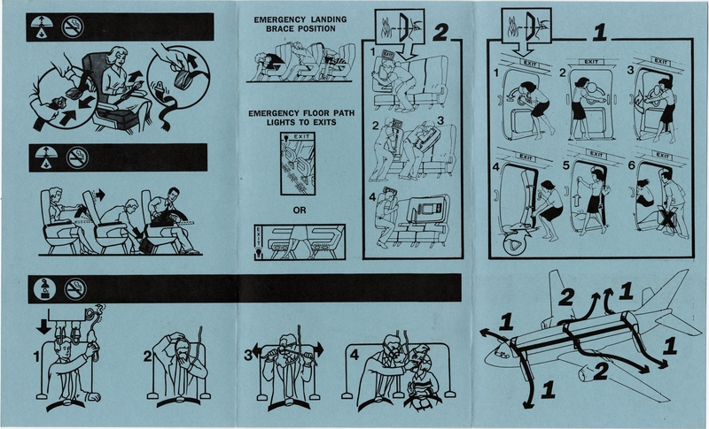 Image: safety information card: Viscount Air Service, Boeing 737
