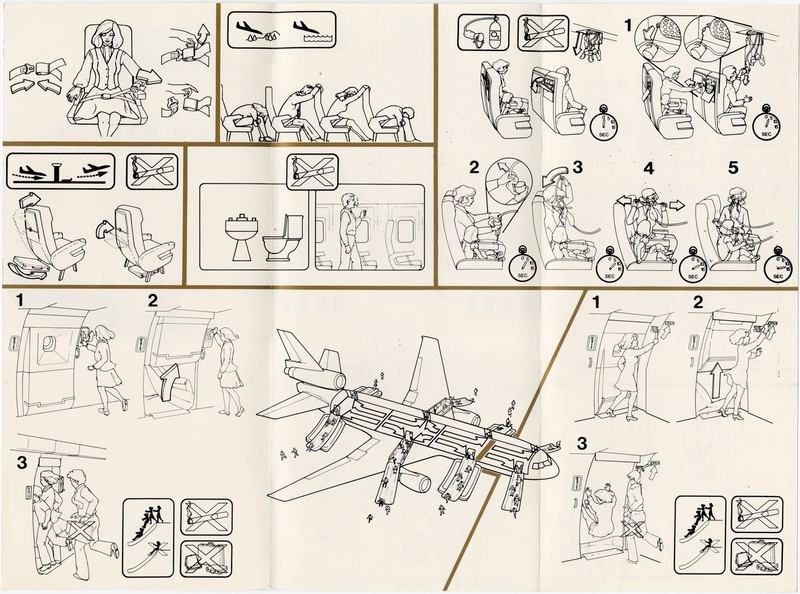 Image: safety information card: World Airways, Lockheed L-1011 TriStar