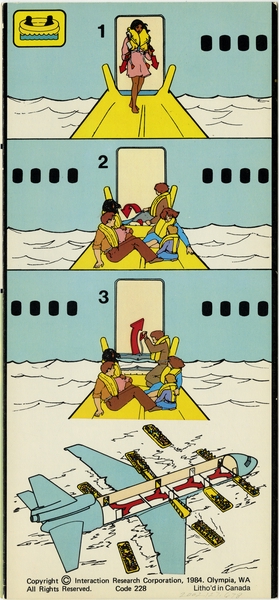 Image: safety information card: World Airways, McDonnell Douglas DC-10-30
