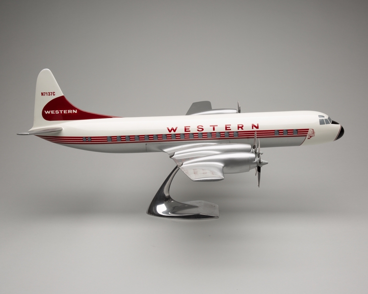 Image: model airplane: Western Air Lines, Lockheed L-188 Electra