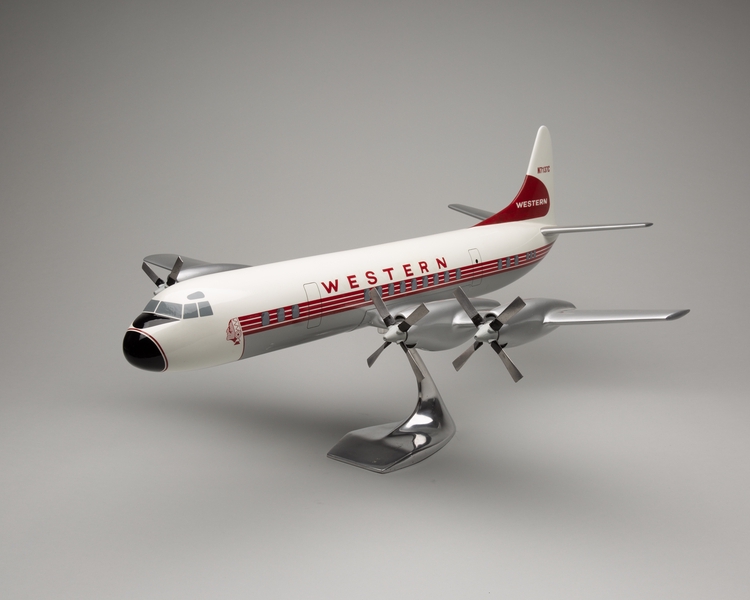 Image: model airplane: Western Air Lines, Lockheed L-188 Electra