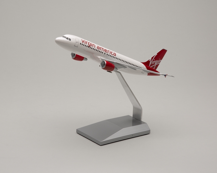 Image: model airplane: Virgin America, Airbus A320