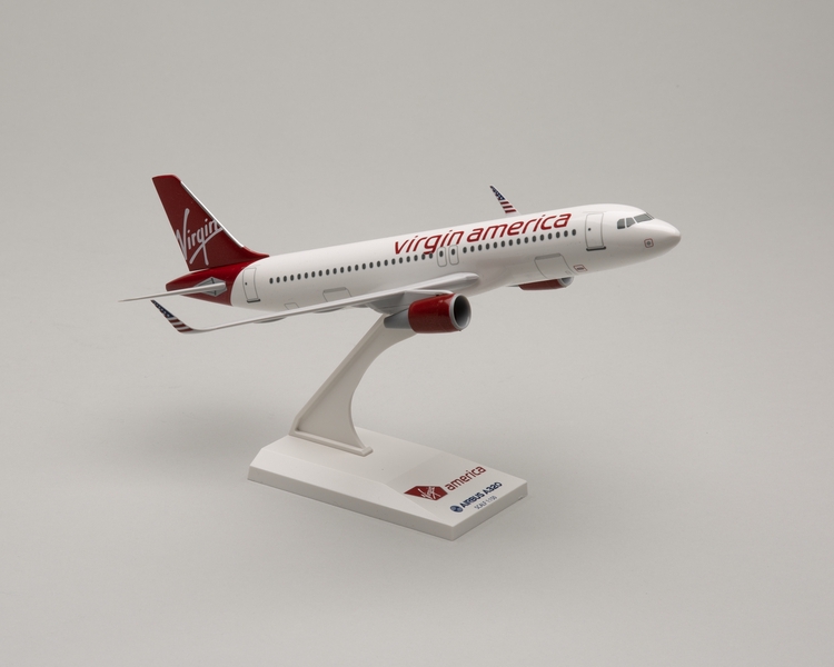 Image: model airplane: Virgin America, Airbus A320