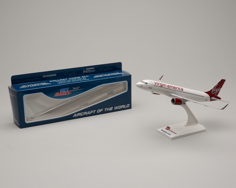 Image: model airplane: Virgin America, Airbus A320
