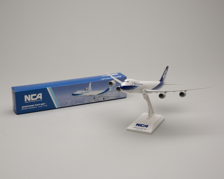 Image: model airplane: Nippon Cargo Airlines, Boeing 747-8F