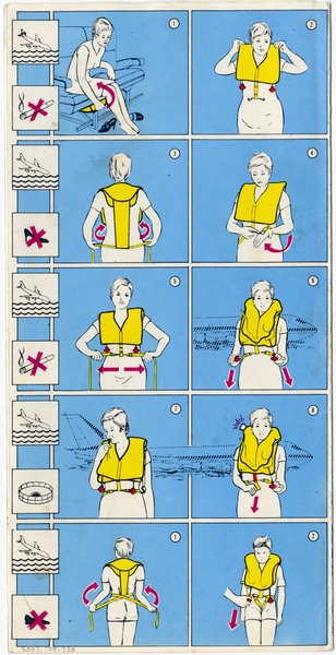 Image: safety information card: El Al Israel Air, Boeing 747