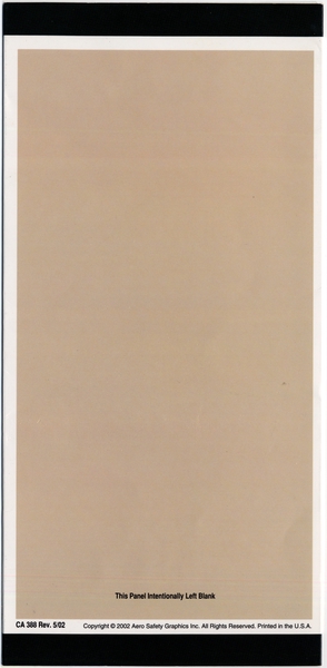 Image: safety information card: United Airlines, Boeing 757