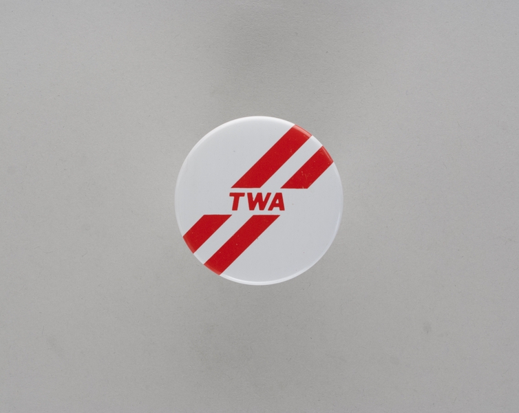 Image: unaccompanied minor passenger button: TWA (Trans World Airlines)