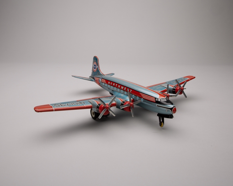 Image: toy airplane: Northwest Airlines, Douglas DC-4