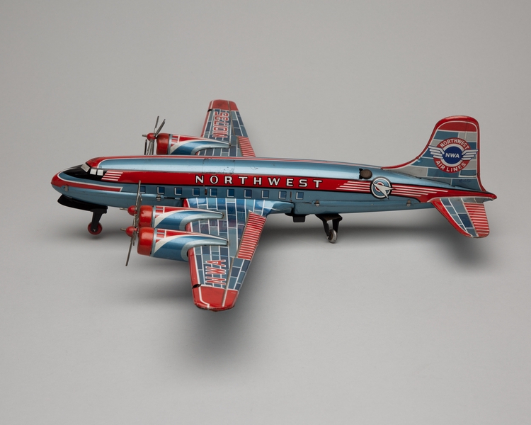 Image: toy airplane: Douglas DC-7 Northwest Airlines