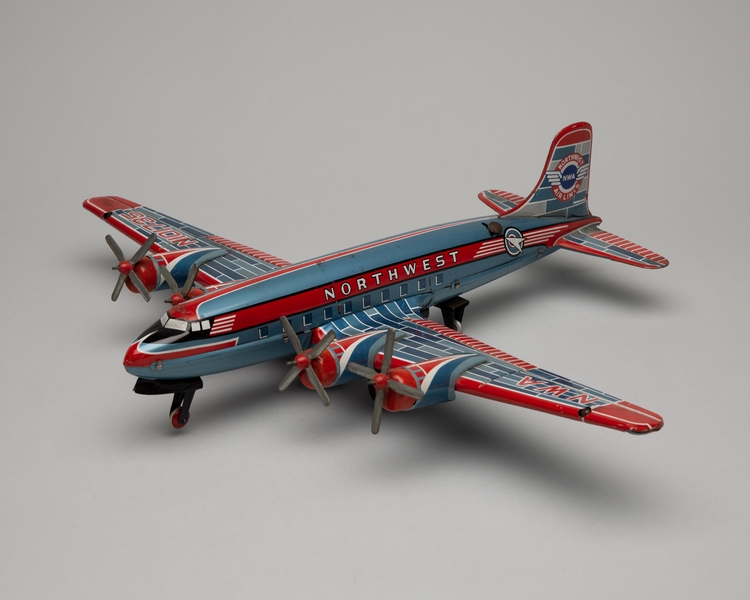 Image: toy airplane: Douglas DC-7 Northwest Airlines