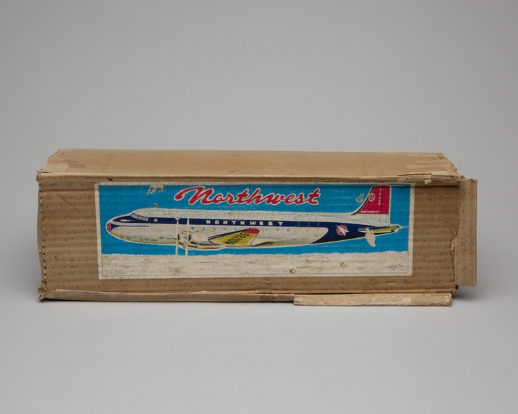 Image: toy airplane: Northwest Airlines, Douglas DC-4