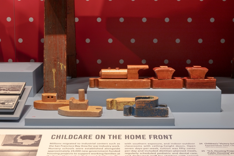 Image: Installation view of "Rosie the Riveter: Womanpower in Wartime"
