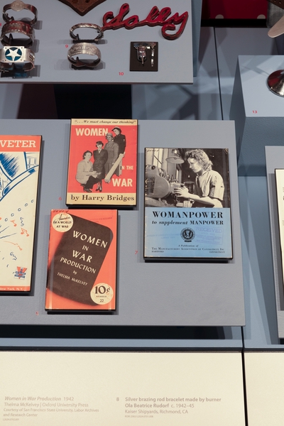 Image: Installation view of "Rosie the Riveter: Womanpower in Wartime"