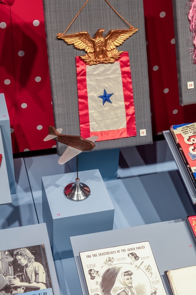 Image: Installation view of "Rosie the Riveter: Womanpower in Wartime"