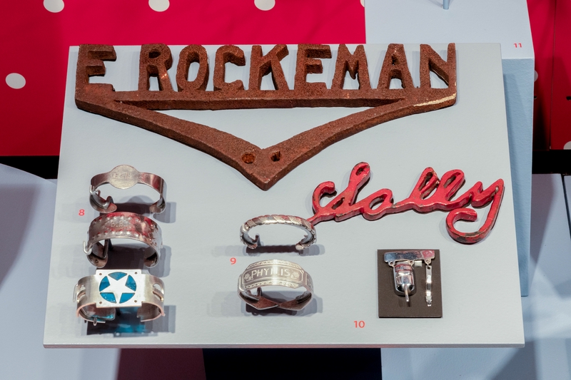 Image: Installation view of "Rosie the Riveter: Womanpower in Wartime"