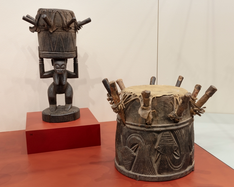Image: Installation view of "The Art of the African Instrument"