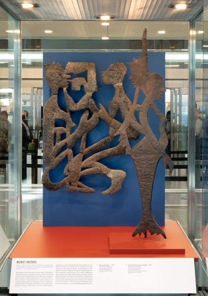 Image: Installation view of "The Enduring Spirit of Haitian Metal Sculpture"